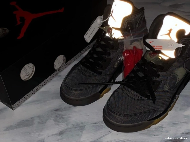 Rep Black Air 5 CT8480-001 Off-White x Jordan 0819